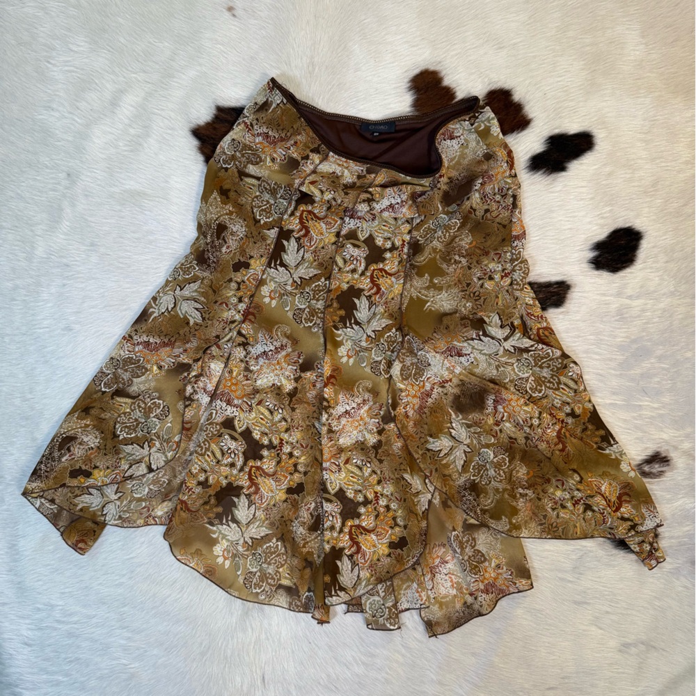 Vintage Low-Rise Tapestry Floral Skirt – Size M